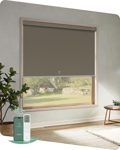 Yoolax Motorized Shades with Remote, Light Filtering Automatic Blinds for Indoor Windows, Fabric Swatches for Electric Roller Shades, Fabric Samples (Multicolor) in Saudi Arabia