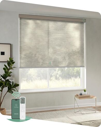 Yoolax Motorized Shades with Remote, Light Filtering Automatic Blinds for Indoor Windows, Fabric Swatches for Electric Roller Shades, Fabric Samples (Multicolor) in Saudi Arabia
