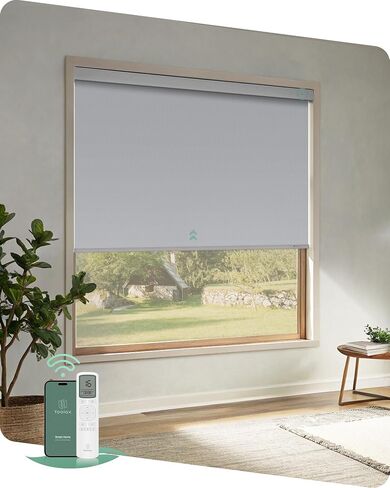 Yoolax Motorized Shades with Remote, Light Filtering Automatic Blinds for Indoor Windows, Fabric Swatches for Electric Roller Shades, Fabric Samples (Multicolor) in Saudi Arabia