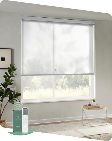 Yoolax Motorized Shades with Remote, Light Filtering Automatic Blinds for Indoor Windows, Fabric Swatches for Electric Roller Shades, Fabric Samples (Multicolor) in Saudi Arabia