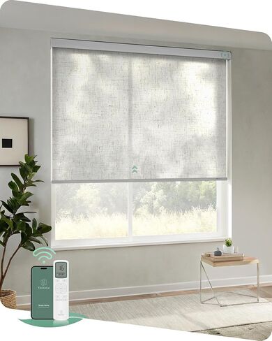 Yoolax Motorized Shades with Remote, Light Filtering Automatic Blinds for Indoor Windows, Fabric Swatches for Electric Roller Shades, Fabric Samples (Multicolor) in Saudi Arabia