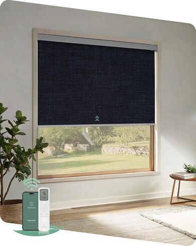Yoolax Motorized Shades with Remote, Light Filtering Automatic Blinds for Indoor Windows, Fabric Swatches for Electric Roller Shades, Fabric Samples (Multicolor) in Saudi Arabia