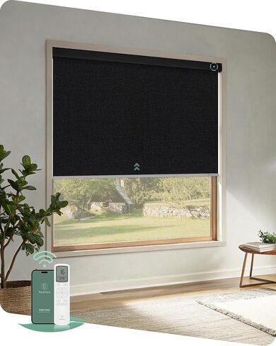 Yoolax Motorized Shades with Remote, Light Filtering Automatic Blinds for Indoor Windows, Fabric Swatches for Electric Roller Shades, Fabric Samples (Multicolor) in Saudi Arabia