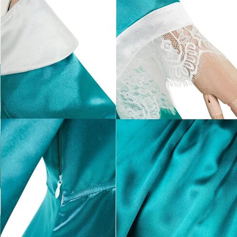 Girls Princess Costume One Shoulder Fancy Dress Gowns with Accessories for Halloween Cosplay in Saudi Arabia