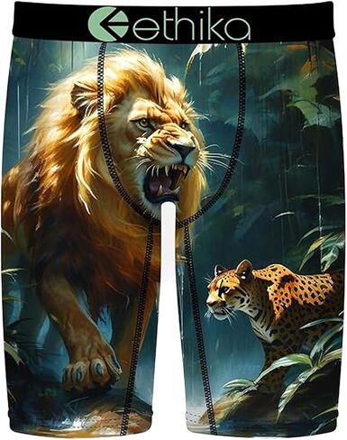 Ethika Men's Staple Boxer Brief, 4-Way Stretch with Signature Waistband, No Ride-Up Comfort - Clash of Kings in Kuwait