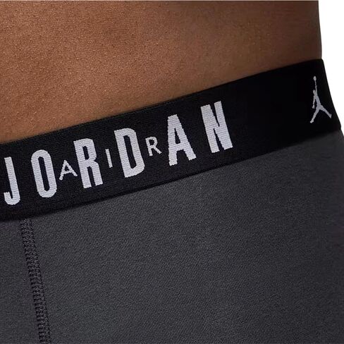 ملابس داخلية للرجال من Nike Jordan Flight مصنوعة من القطن القابل للتمدد مكونة من 3 قطع، رمادي دخاني داكن (رمادي)/أسود، JM0622-G9Q، ملابس داخلية، سراويل داخلية in Kuwait