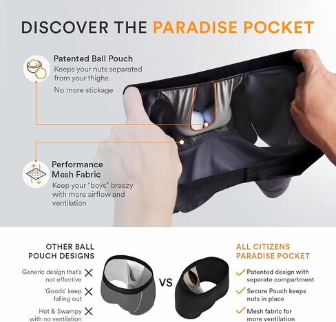 All Citizens Apex E M F Blocking Boxer Briefs for Men, Patented Ball Pouch Design, Anti Odor Silver Fabric, No Ride Up Legs in Saudi Arabia