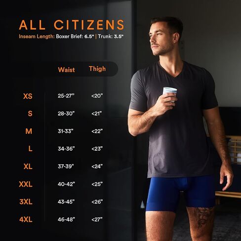 All Citizens Apex E M F Blocking Boxer Briefs for Men, Patented Ball Pouch Design, Anti Odor Silver Fabric, No Ride Up Legs in Saudi Arabia