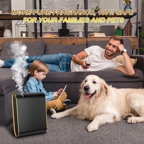 Wankeer Smart Scent Air Machine for Home, 1500 Sq. Ft Hotel Collection Diffuser with Cold Air Tech, Whole House Fragrance & Low Noise, Bluetooth Scent Air Diffuser for Home, Hotel, Office, Spa(Black) in Saudi Arabia