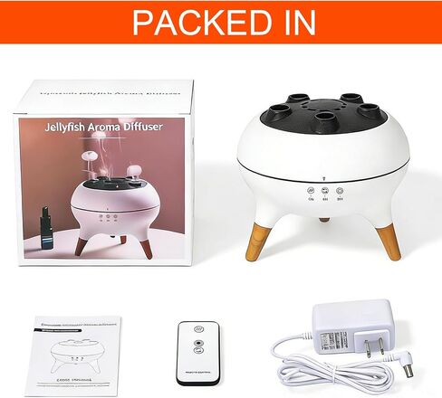 Essential Oil Diffuser 250ML,Jellyfish Diffuser Air Humidifiers Sound Pickup Ultrasonic Aromatherapy Diffuser Remote Control 7 Color Lights for Home Bedroom Office Hotel in Saudi Arabia