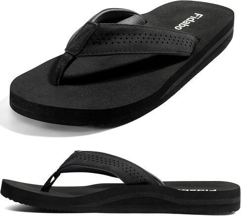 Men's Flip Flops with Arch Support–Comfortable Non-Slip Yoga Mat Sandals for Casual Summer, Pool & Beach in Saudi Arabia