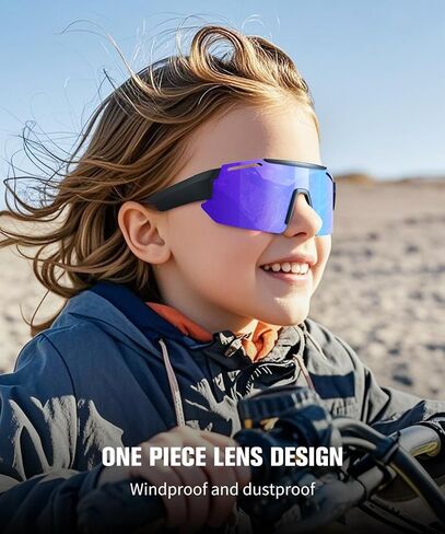 KALIYADI Polarized Youth Baseball Sunglasses: Kids Sunglasses for Boys Girls Sports Cycling Running UV400 Protection Age 6-14 in Kuwait