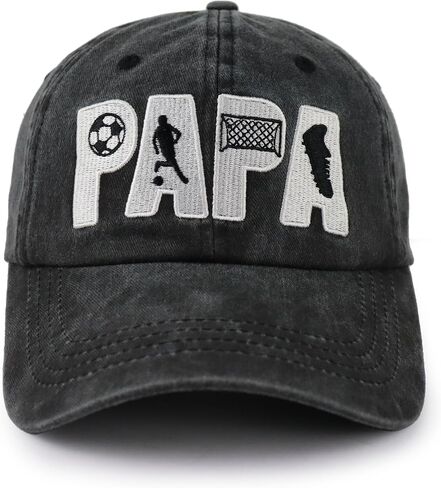 Soccer Papa Hat, Adjustable Embroidered Soccer Dad Baseball Cap in Saudi Arabia