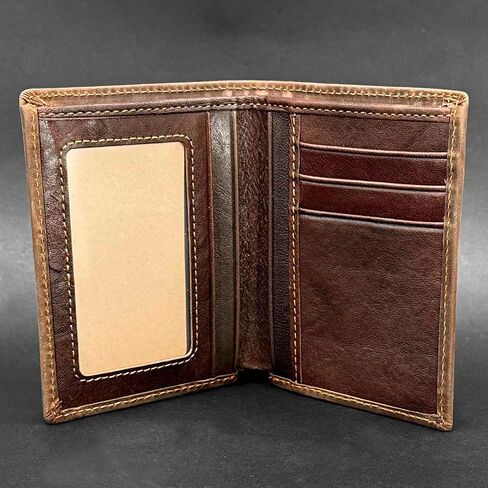 Biker Skull Slim Card Wallet for Men Bifold Card Holder Wallet Minimalist Front Pocket Purse Cowhide Leather Wallet in Saudi Arabia