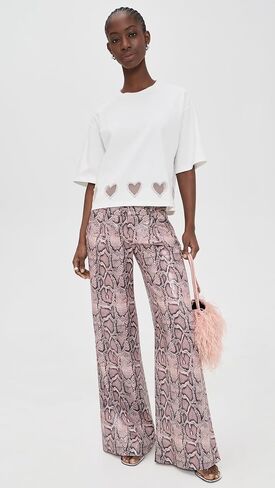 alice + olivia Women's Vegan Python Pants in Kuwait
