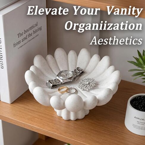 Resin Decorative Tray for Jewelry, Banana Shaped Jewelry Tray Ring Holder for Women, Unique Key Tray Trinkets Dish for Bathroom Vanity Dresser Countertop, Small Decorative Bowl for Keys Rings Perfume in Saudi Arabia