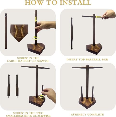 [NEW] Wooden Baseball or Softball Drip Necklace Organizer Holder,Championship Ring Display Holder, Softball Ring Holder, Drip Necklace Baseball Display Gift (Boys, Girls & Coaches) in Saudi Arabia