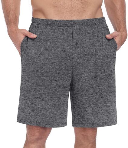 MLXSJ Mens Pajama Shorts Lounge Sleep Shorts Casual Soft Pajama Bottoms with Pockets in Saudi Arabia