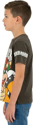 قميص سوبر ماريو، قميص للأولاد من Bowser، تي شيرت للأطفال بأكمام قصيرة، ملابس ماريو قطنية، قمصان للأولاد من Gamer in Kuwait