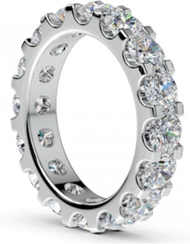 4.00 ct Ladies Round Cut Diamond Eternity Wedding Band Ring in Platinum in Saudi Arabia