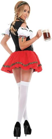 Ulalaza Women's Cosplay Costume Santa Claus Wizard Pirate Police Uniform Outfit for Halloween Christmas Oktoberfest in Kuwait
