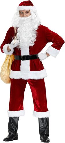 Ulalaza Women's Cosplay Costume Santa Claus Wizard Pirate Police Uniform Outfit for Halloween Christmas Oktoberfest in Kuwait