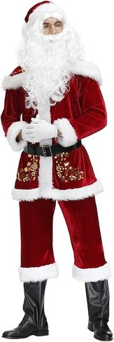 Ulalaza Women's Cosplay Costume Santa Claus Wizard Pirate Police Uniform Outfit for Halloween Christmas Oktoberfest in Kuwait