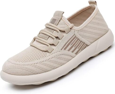 Slip On Walking Shoes for Women,Breathable Knit Mesh Casual Shoes,Comfortable Travel Work Shoes in Kuwait