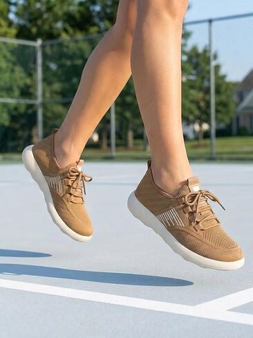 Slip On Walking Shoes for Women,Breathable Knit Mesh Casual Shoes,Comfortable Travel Work Shoes in Kuwait
