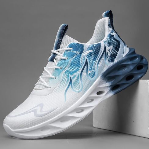 Women's Breathable Mesh Athletic Sneakers, Lightweight Soft Thick Sole Running Shoes, Comfortable Casual Footwear for Outdoor & Daily Wear in Kuwait