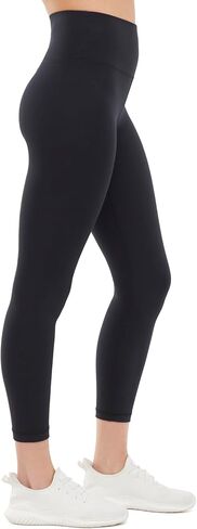 Balance Collection Women's 25" Contender Lux Ankle Legging with Yellow Smiley Sock Set in Saudi Arabia