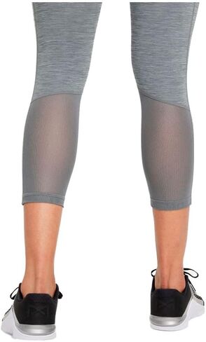 Nike Womens 365 Mid Rise Tight Crop Leggings رمادي | أسود XL in Kuwait