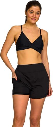 Hurley High Waisted Women's Swim Shorts 5"/7" - Tummy Control Beach Shorts Boardshorts with Liner, UPF 50+ Swimsuit Bottom in Saudi Arabia