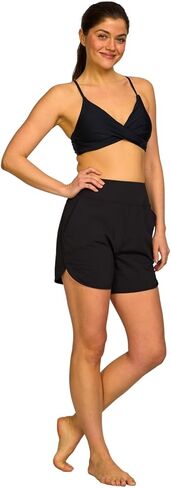 Hurley High Waisted Women's Swim Shorts 5"/7" - Tummy Control Beach Shorts Boardshorts with Liner, UPF 50+ Swimsuit Bottom in Saudi Arabia