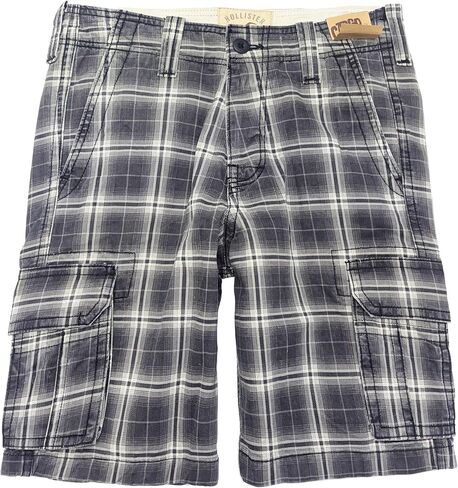 Hollister Men's Heavyweight Cotton Baggy Cargo Shorts (Hits at The Knee) HOM-18 in Kuwait