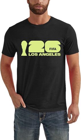 FIFA World Cup 2026 Men's Big and Tall Cotton Crewneck T-Shirt – Host City Souvenir Tee in Saudi Arabia