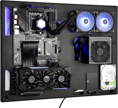 ABK Design, Wall Computer Case - Wall Mount Computer Case - Gaming PC Case - Wall Mount ATX Case - Wall PC Case for PC Gaming - Computer Cases for PC Computer - Pc Case in Saudi Arabia