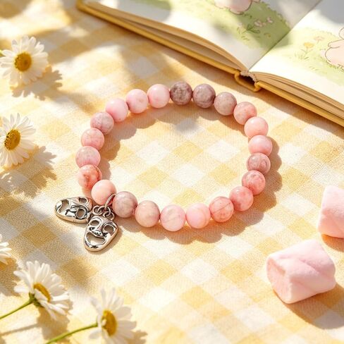 Mikovivi Theater Mask Bracelet for Women & Teens, Musical Theater Jewelry Gift Comedy and Tragedy Masks Bracelet for Theatre Lovers Students & Stage Actors (Pink) in Kuwait