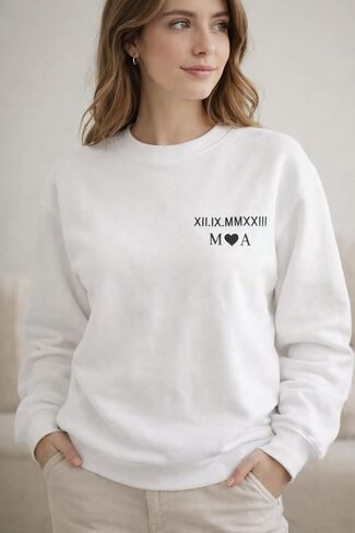 Custom Matching Couple Sweatshirts, Personalized His and Hers Shirts, Couple Shirts, Valentines Day Gift in Kuwait