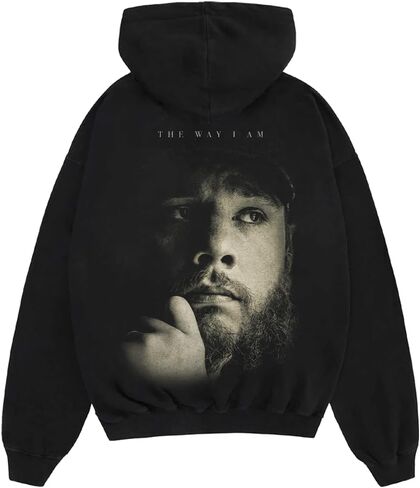 Luke Combs The Way I Am Album Cover Hoodie, Black in Saudi Arabia