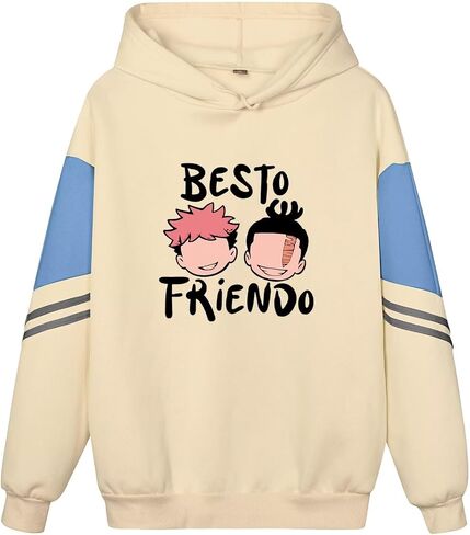 ACEFAST INC Itadori Yuji Best Friend Anime Hoodies Unisex Harajuku Graphic Hoodies Jjk Merch Anime Pullover Sweatshirt in Kuwait