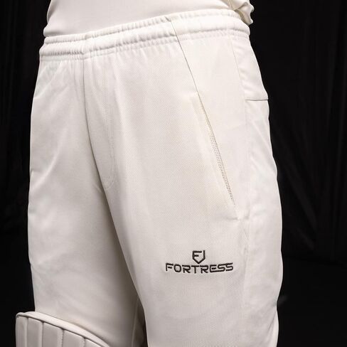 FORTRESS Men's Cricket Trousers - XS-XXL Sizes/100% Polyester Cricket Whites in Saudi Arabia