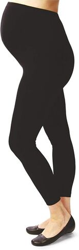 Terramed Just Think Comfort Maternity Leggings Over The Belly | Compression Stockings Women 20-30 mmHg | Microfiber Footless Graduated Compression Leggings Women Pregnancy (X-Large, Black) in Kuwait