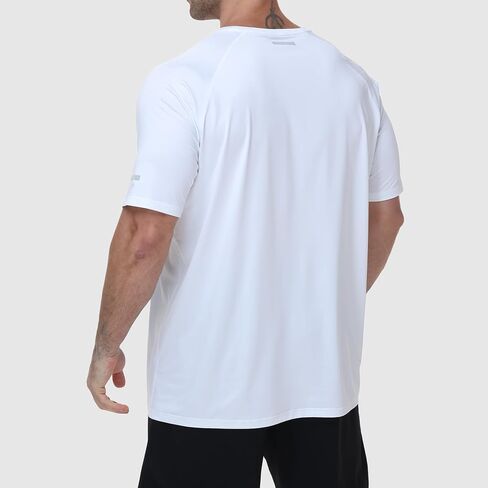Men's Athletic Workout T-Shirt Quick Dry Cooling Moisture Wicking Short Sleeve Soft Tee for Running Gym Casual in Saudi Arabia