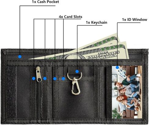 محفظة كرة قدم للأولاد للأطفال من عمر 2 3 4 6 7 8، محفظة كرة قدم RFID مع جيب للعملات المعدنية بسحاب، محفظة شبابية للمراهقين للمدرسة والرياضة والاستخدام اليومي-ZQ0030 in Kuwait
