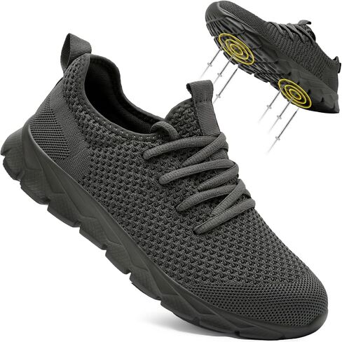 Steel Toe Shoes for Men Lightweight Non Slip Work Sneakers Puncture Proof Comfortable Composite Safety Shoe in Saudi Arabia