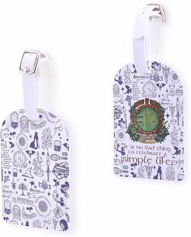Fantasy Movie Inspire Baggage Tag Hole Door Gift Book Literature for Fans Literature Lover Suitcase ID Tag (Simple Life-tag) in Kuwait