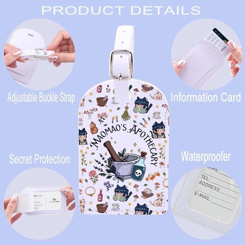 Poison Apothecary Medicine Poisons Japan Anime Lovers Gift Maomao Fans Witch Apothecary Luggage Tag (Maomao tag) in Kuwait