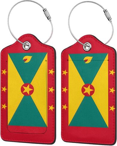 Scotland Rampant Lion Luggage Tag with Stainless Steel Loop Privacy Cover Id Label for Travel Bag Suitcase 2 Pcs in Saudi Arabia