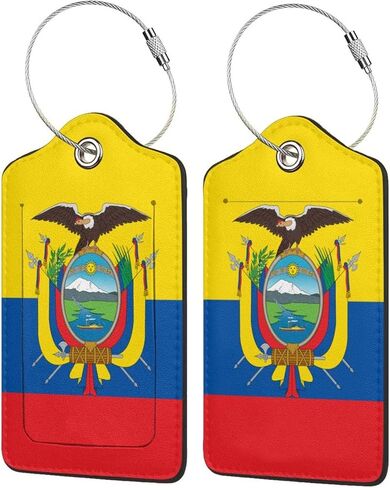 Scotland Rampant Lion Luggage Tag with Stainless Steel Loop Privacy Cover Id Label for Travel Bag Suitcase 2 Pcs in Saudi Arabia